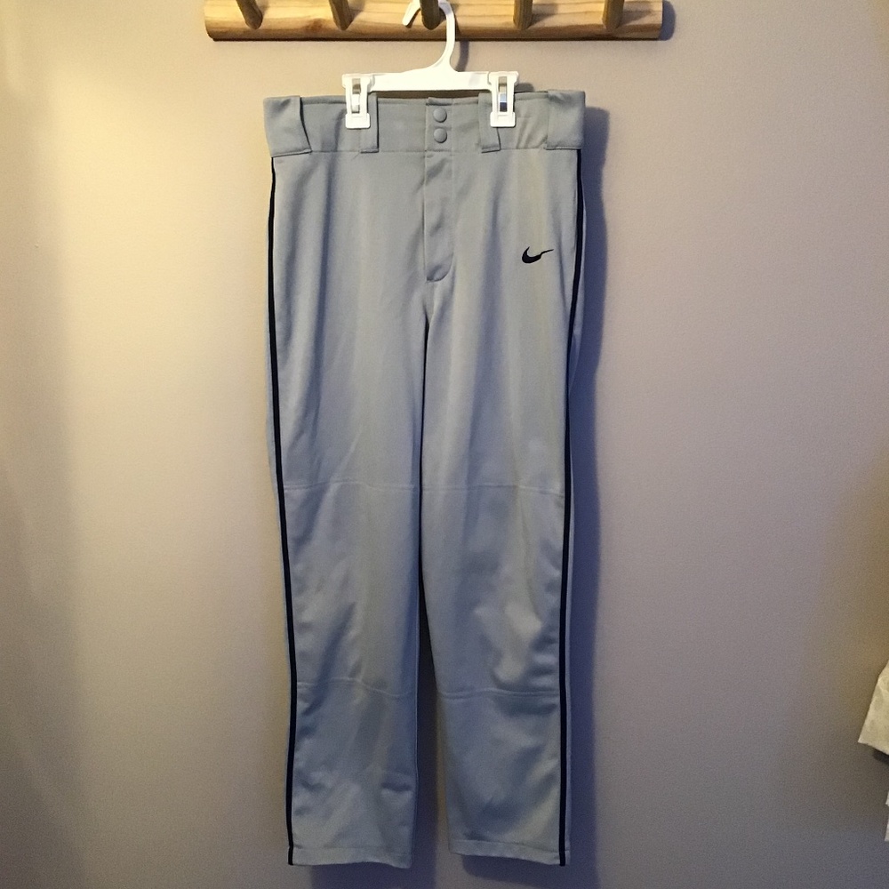 Boys Gray Nike Baseball Pants